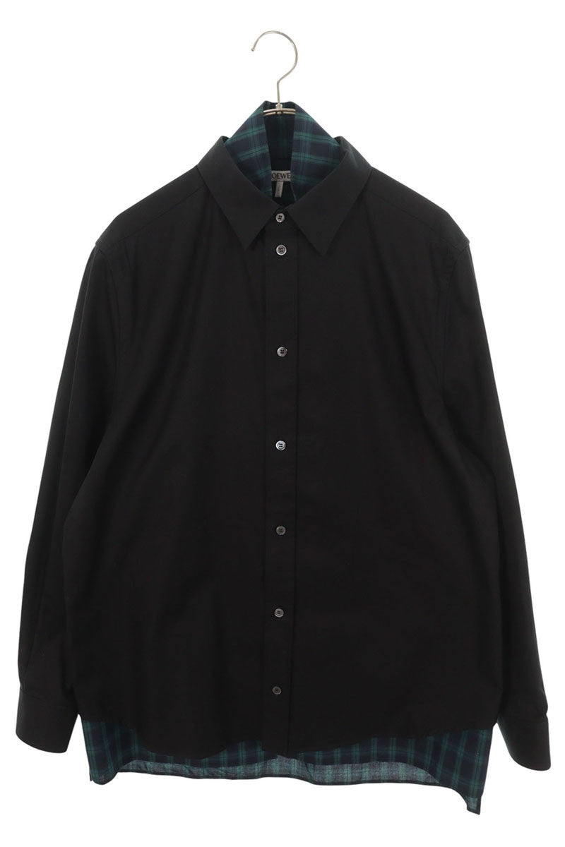 LOEWE 25SS Faux Layered Hybrid Long Sleeve Shirt Multi Size 38