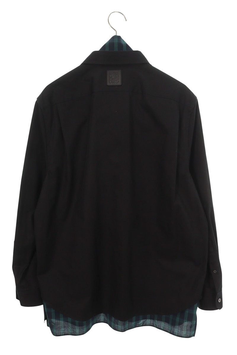 LOEWE 25SS Faux Layered Hybrid Long Sleeve Shirt Multi Size 38