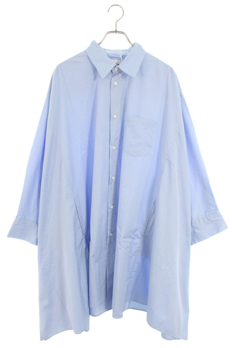 doublet 25SS DRESS SHIRT PONCHO Light Blue Cotton Size M