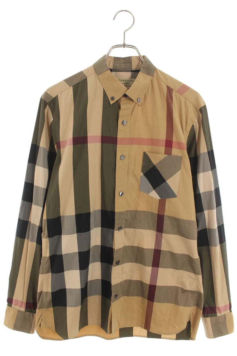 Burberry Long Sleeve Shirt Brown Size M