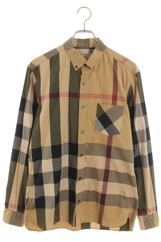 Burberry Long Sleeve Shirt Brown Size M