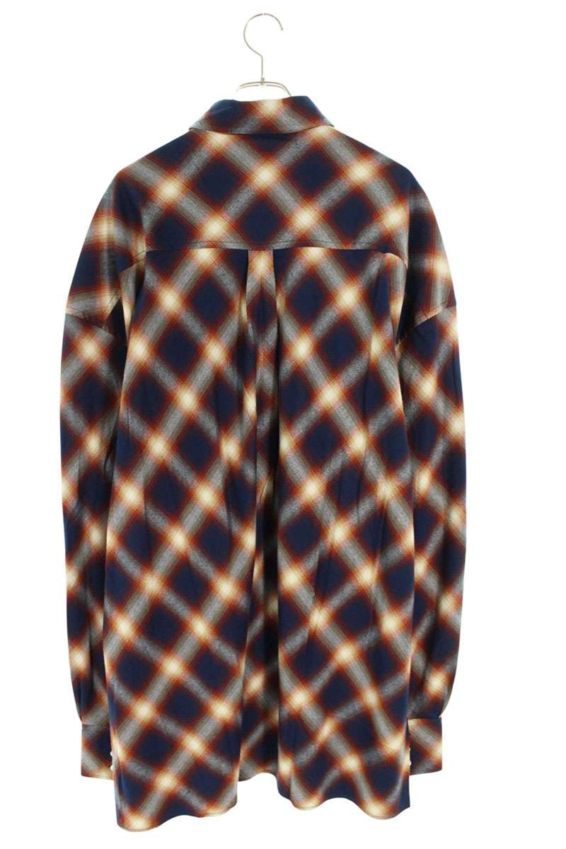 LES SIX 25AW BIAS MEGA FLANNEL Oversized Check Long Sleeve M Size M