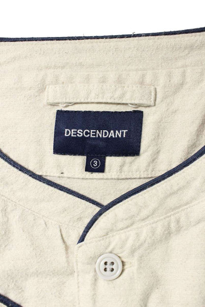 DESCENDANT Front Logo Baseball Long Sleeve Shirt Multi Cotton Size L