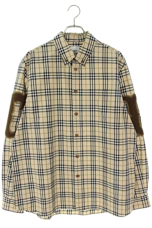 Burberry TB Logo Graphic Long Sleeve Shirt Beige Size L
