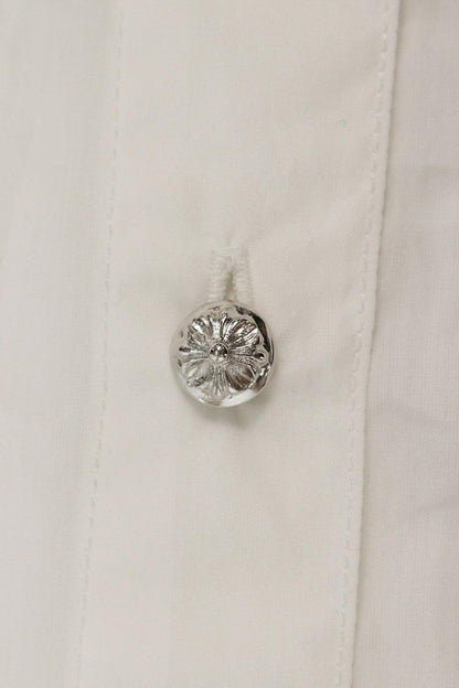 Chrome Hearts Long Sleeve Shirt White Size M