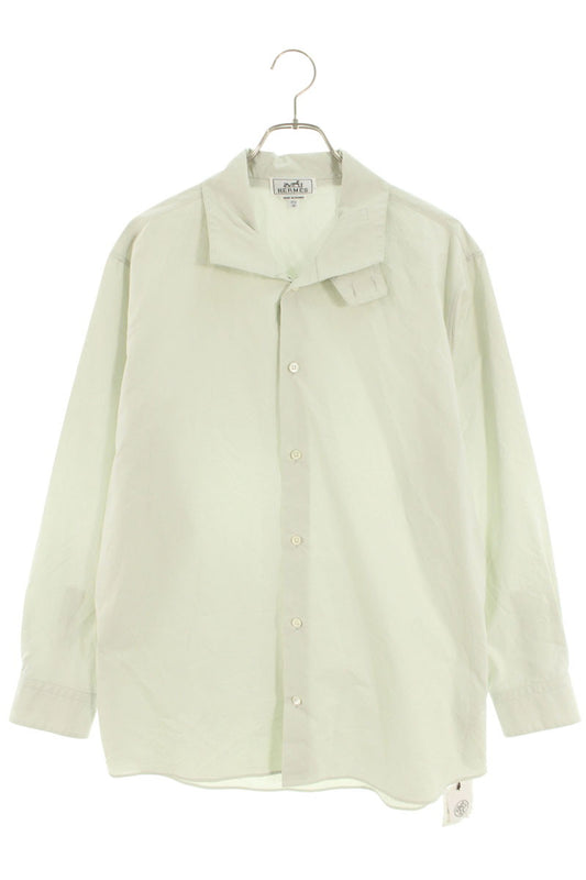 Hermes Long Sleeve Shirt Green Size 39