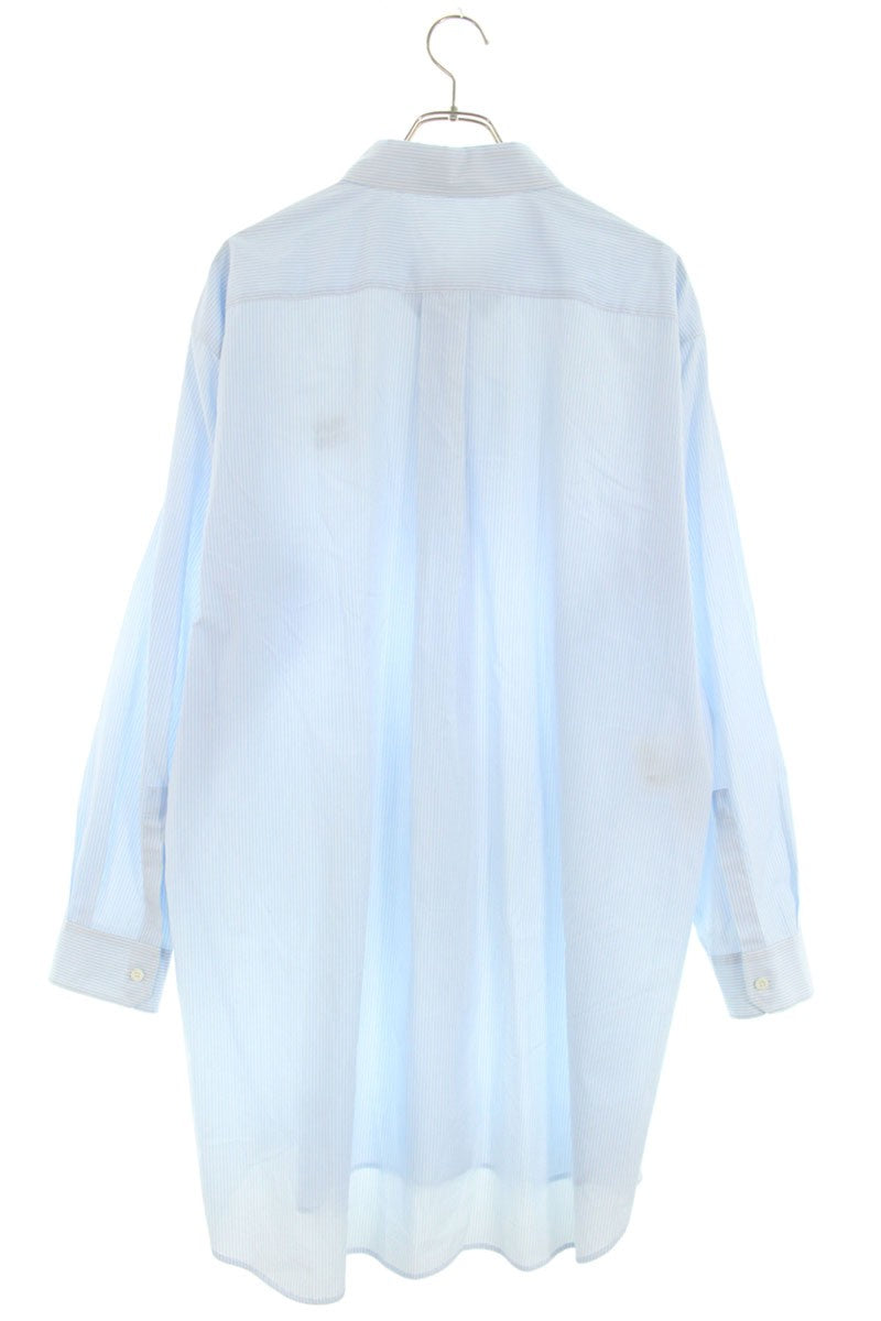 miumiu Cotton Logo Embroidery Stripe Long Sleeve Size S