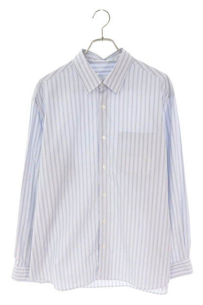 SOPHNET Cotton Stripe Relax Fit Long Sleeve Shirt Size L