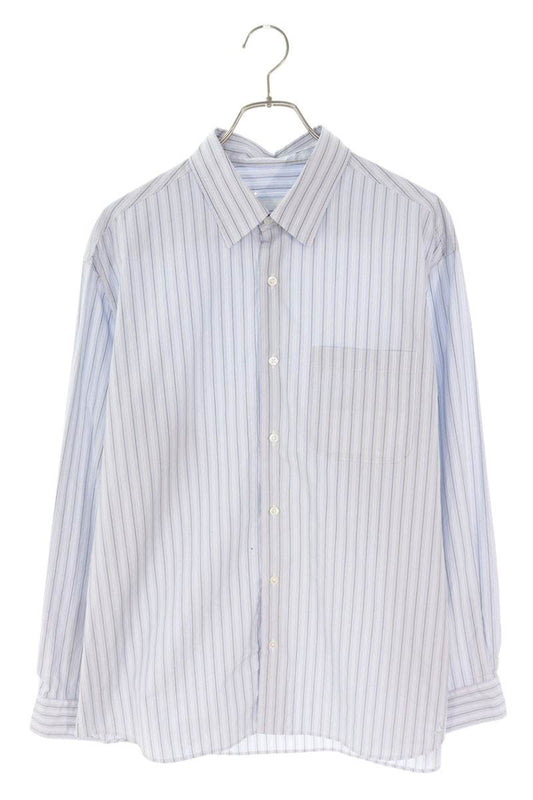 SOPHNET Cotton Stripe Relax Fit Long Sleeve Shirt Size L