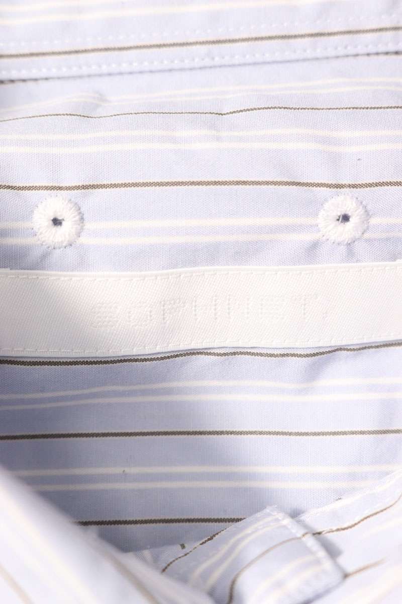 SOPHNET Cotton Stripe Relax Fit Long Sleeve Shirt Size L