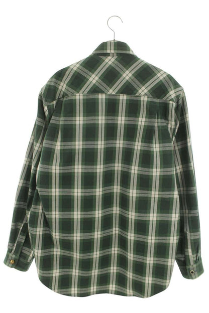COOL TM Cotton Check Pattern Oversized Long Sleeve Size M