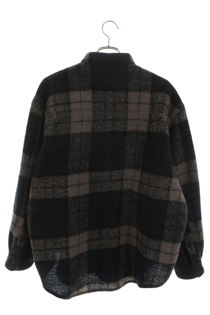 Wtaps 25AW Long Sleeve Shirt Gray x Blue Size M
