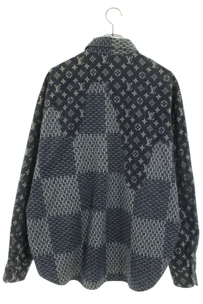 LOUISVUITTON 20AW Monogram Wave Giant Damier Flannel Size L