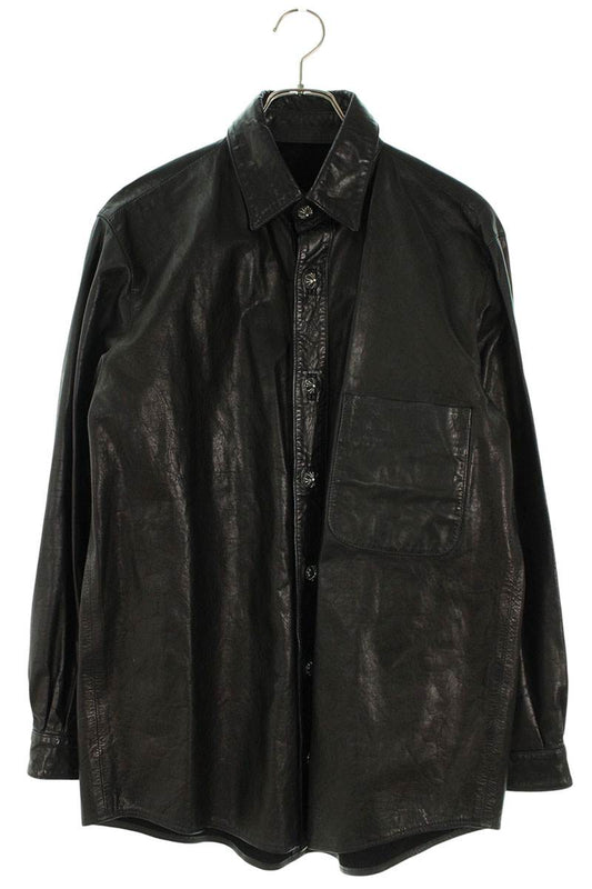Chrome Hearts Cross Ball Button Fleur-de-lis Leather Size S