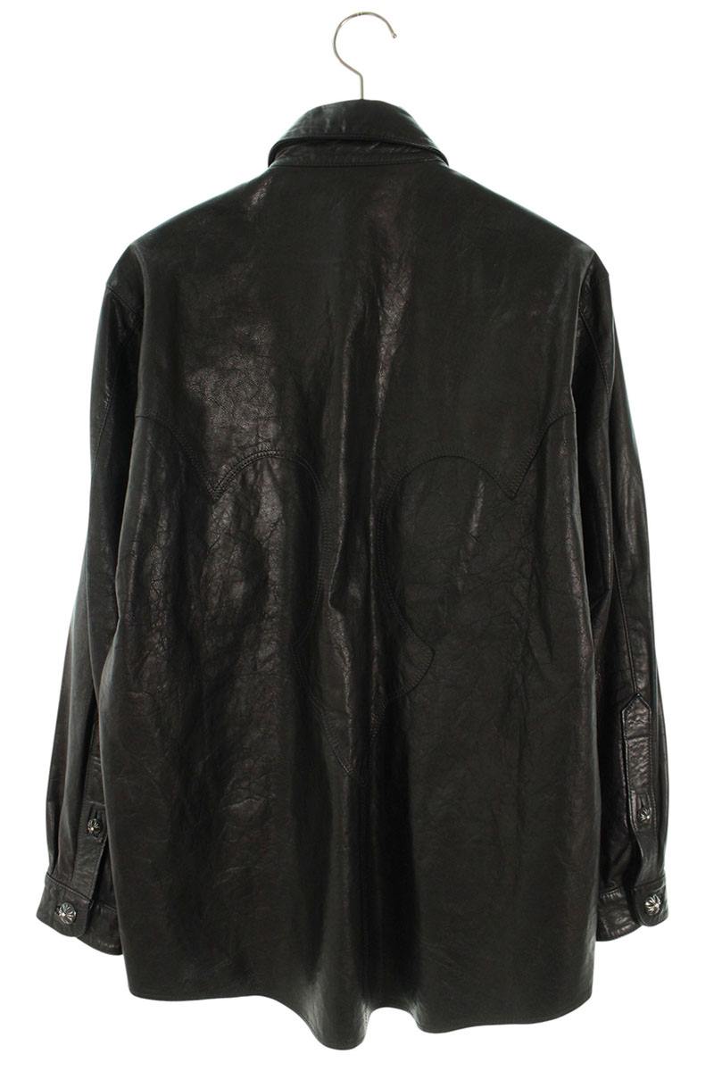 Chrome Hearts Cross Ball Button Fleur-de-lis Leather Size S