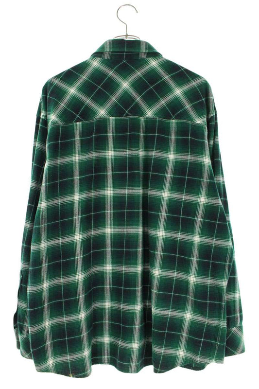 Raf Simons 23SS Long Sleeve Shirt Green Size LARGE