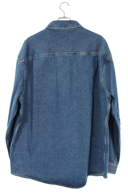 LOEWE Anagram Embroidered Oversized Denim Shirt Size XL