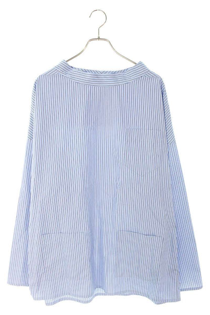 PRADA 26SS Striped Cotton Pullover Shirt Size L