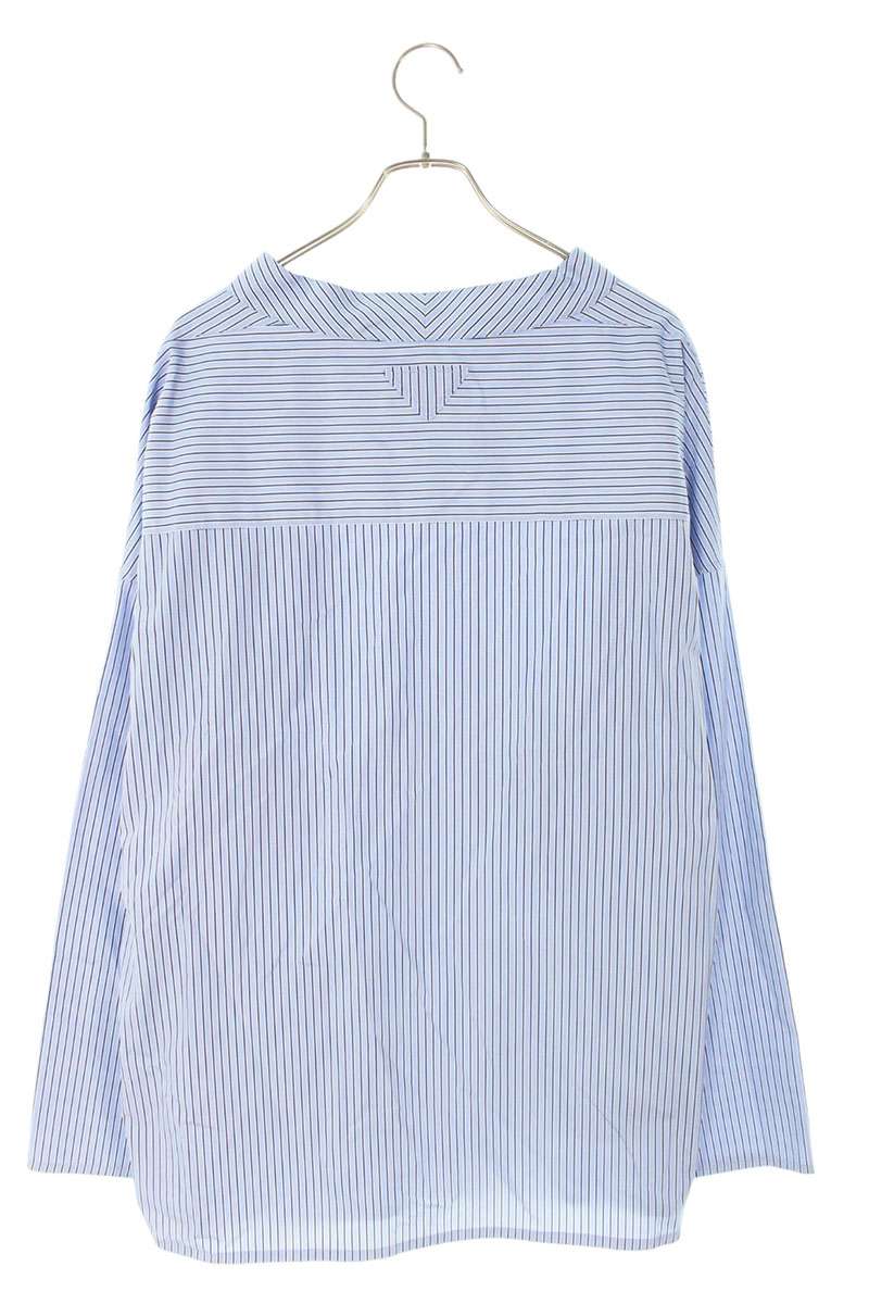 PRADA 26SS Striped Cotton Pullover Shirt Size L