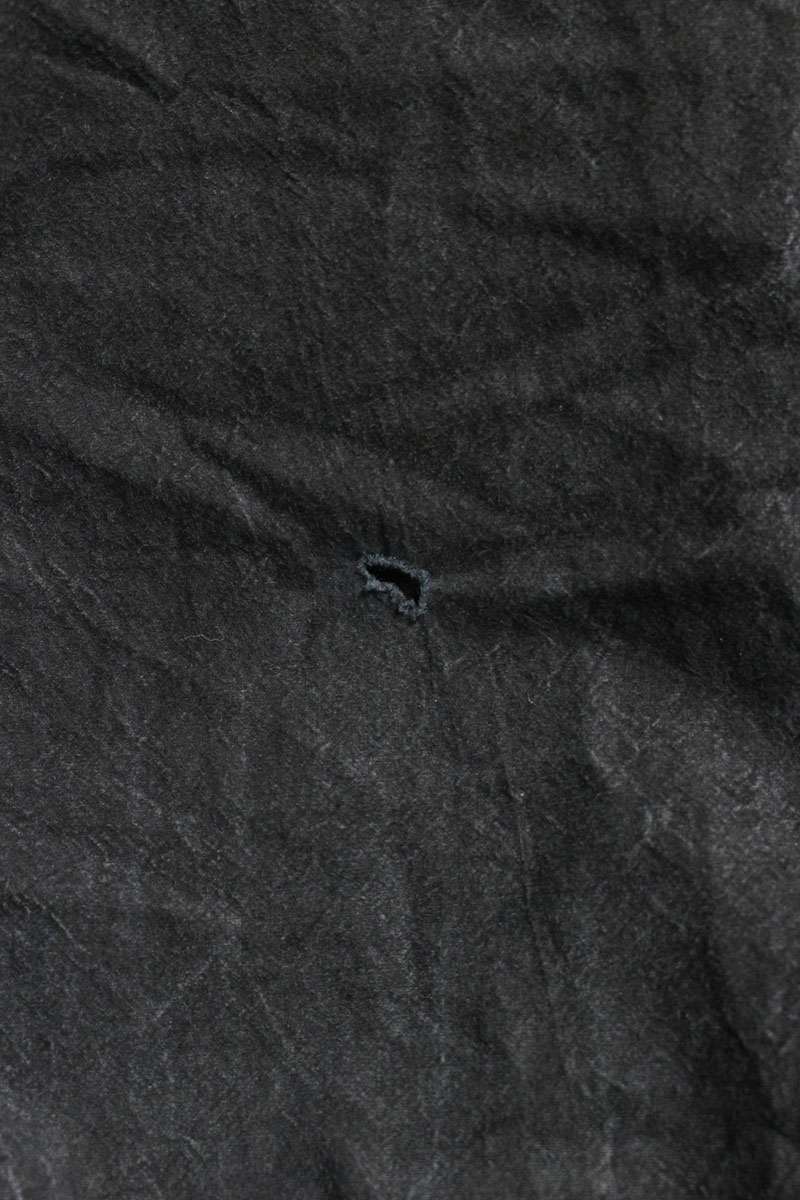 CASEY CASEY Black Paper Cotton Long Sleeve Shirt Size S