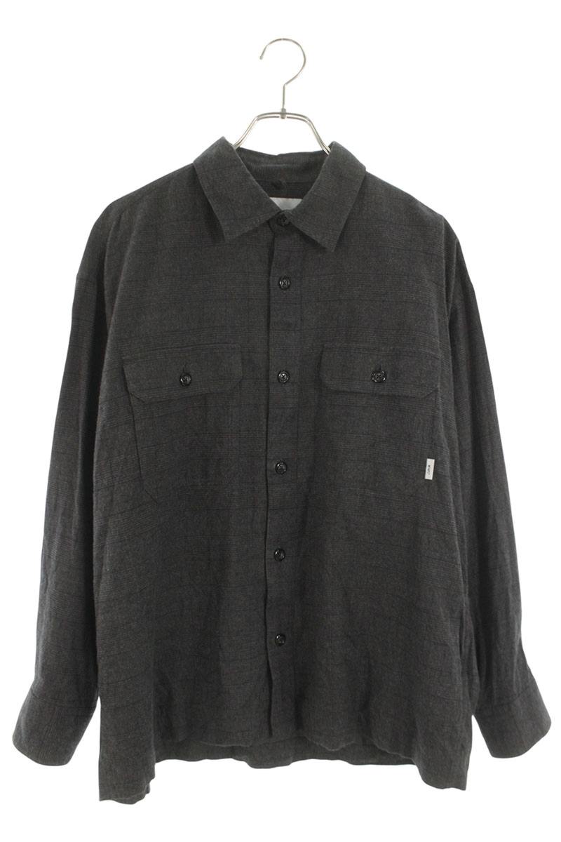 Wtaps 23AW Long Sleeve Shirt Gray Size M