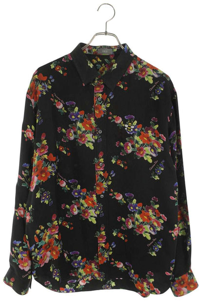 DIOR BEE Embroidered Silk All-Over Print Shirt Size XXL