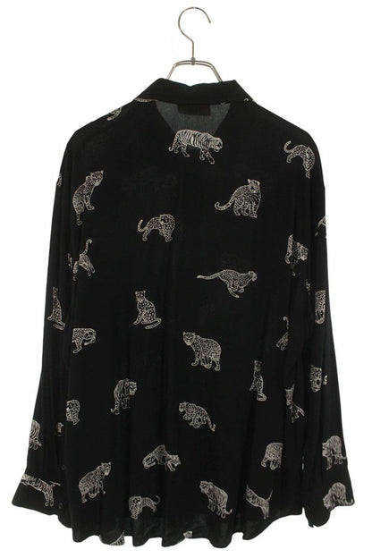 CELINE Animal All-Over Print Rayon Shirt Size XXL