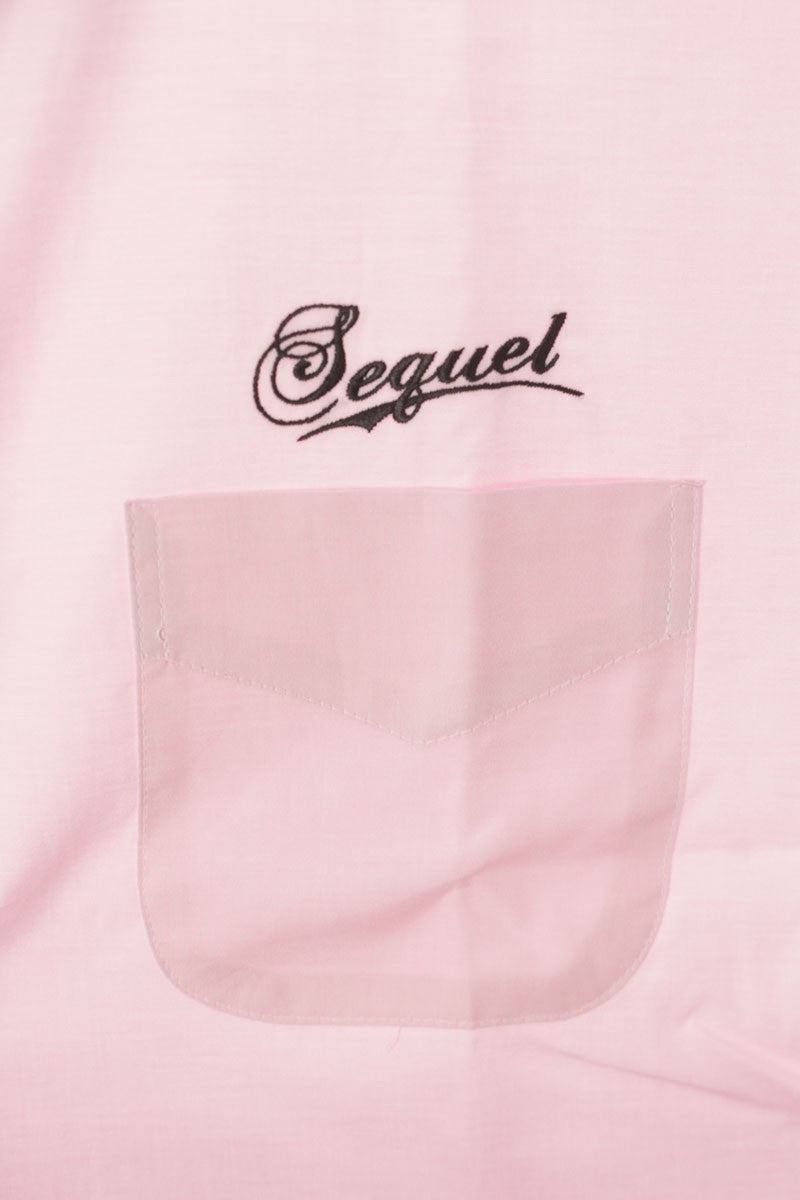 SEQUEL 24AW Snow White Print Cotton Shirt Pink Size XL