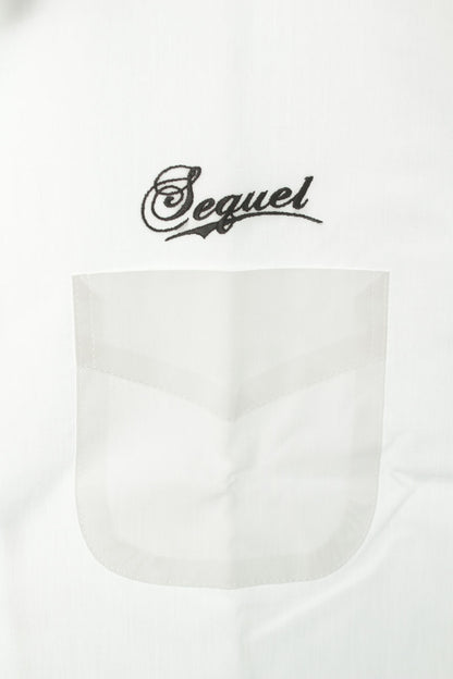 SEQUEL 24AW Snow White Print Cotton Shirt White Size XL