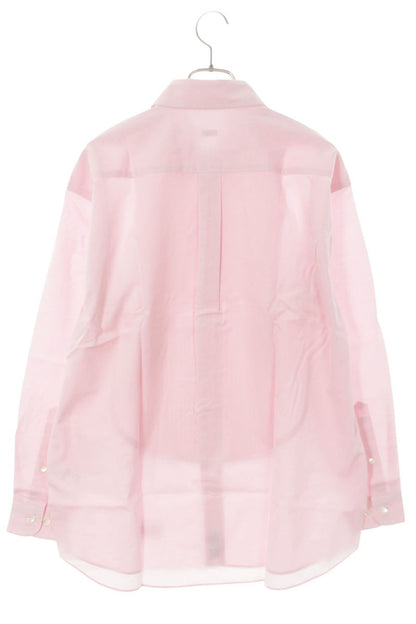 SEQUEL 25SS Pleated Cotton Long Sleeve Shirt Pink Size L