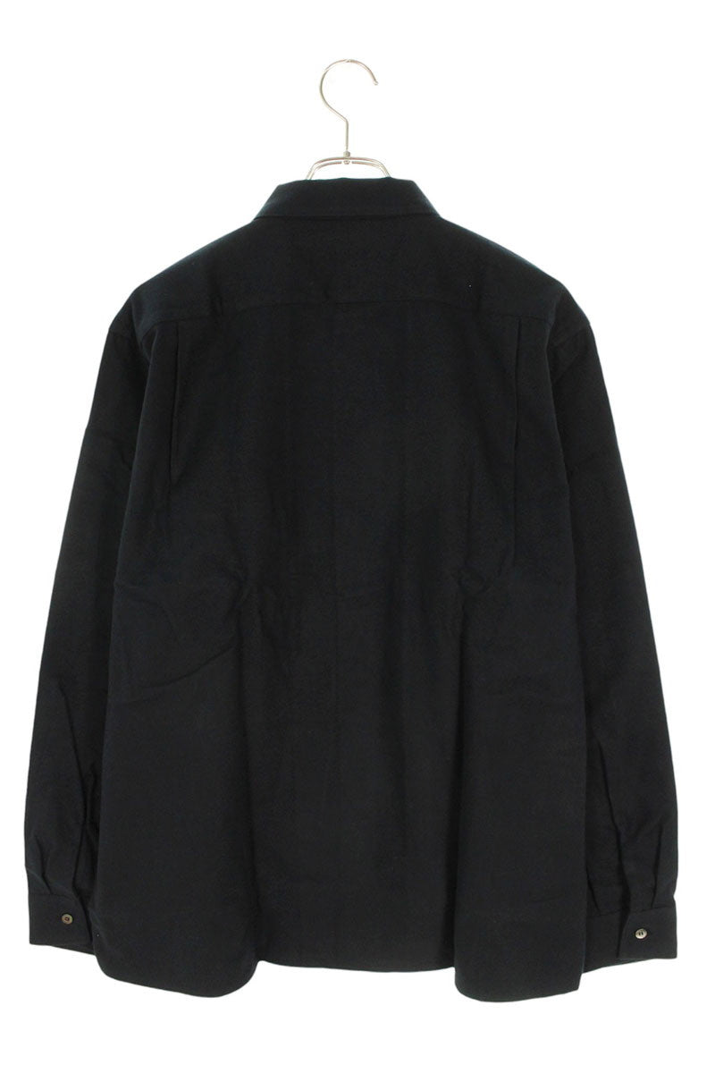 SEQUEL 24AW Open Collar Cotton Shirt Black Size M