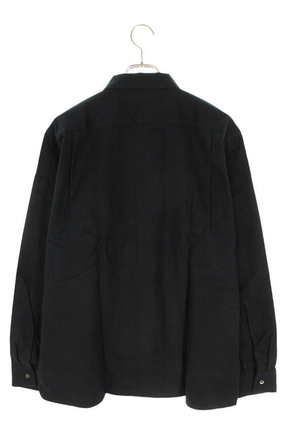 SEQUEL 24AW Open Collar Cotton Shirt Black Size M