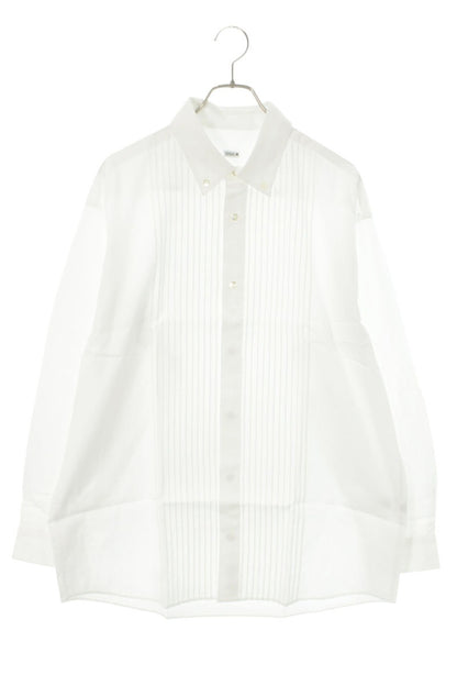 SEQUEL 25SS Pleated Long Sleeve Shirt White Size XL