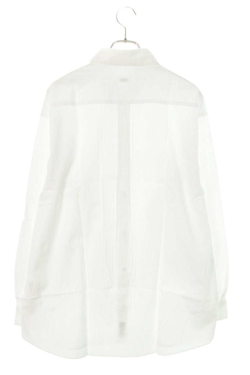 SEQUEL 25SS Pleated Long Sleeve Shirt White Size XL