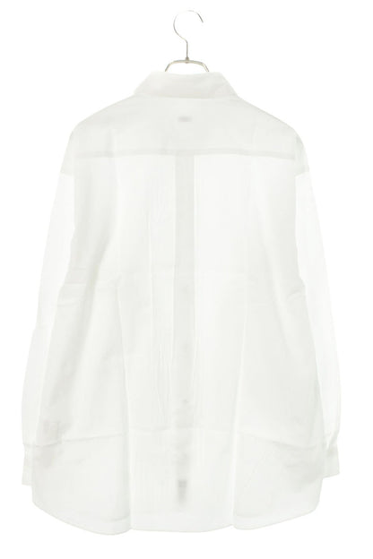SEQUEL 25SS Pleated Long Sleeve Shirt White Size XL