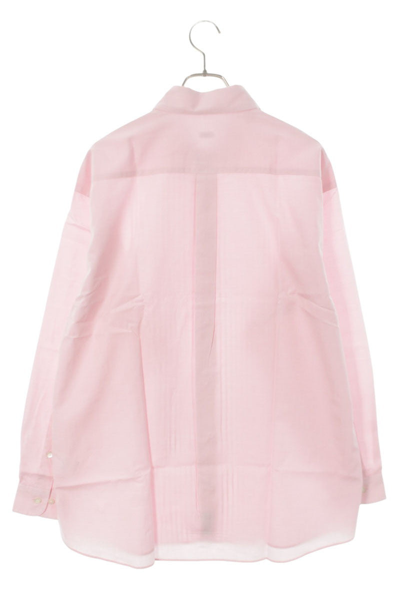 SEQUEL 25SS Pleated Long Sleeve Shirt Pink Size L
