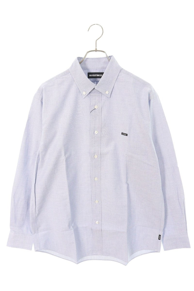 GOD SELECTION XXX BD Long Sleeve Shirt Blue Size M