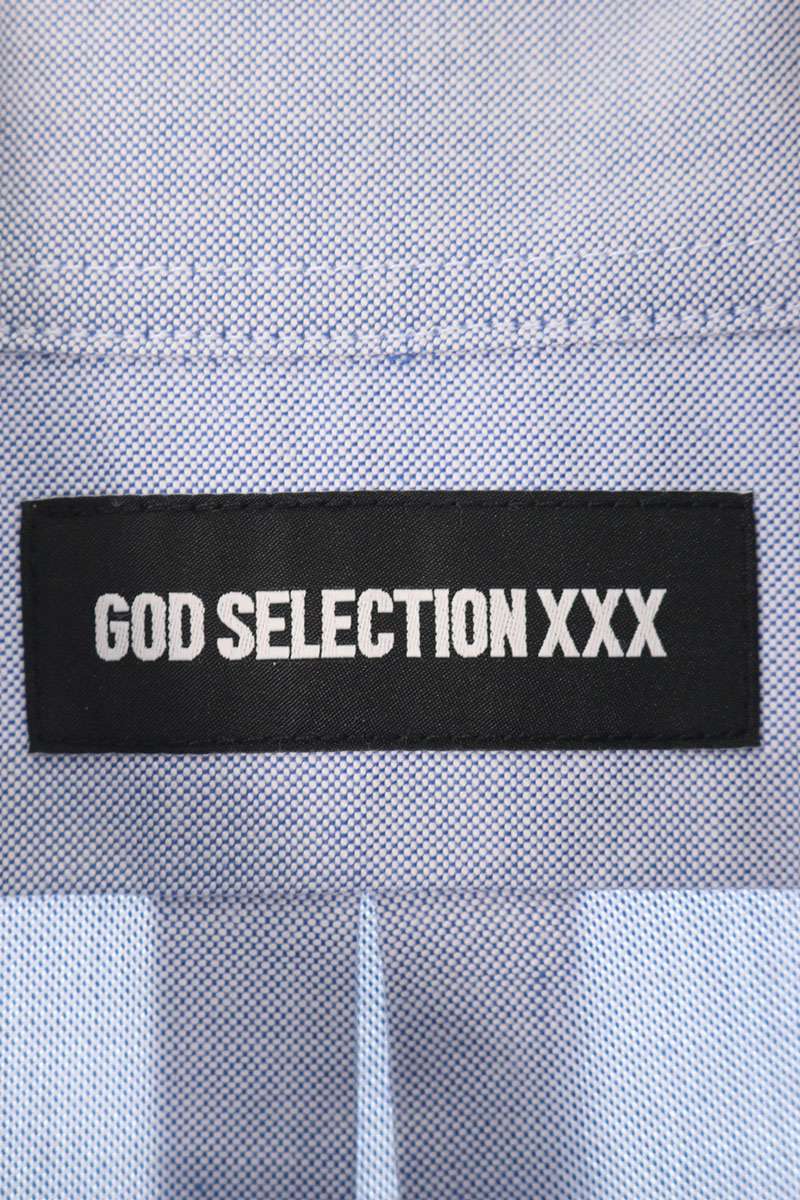 GOD SELECTION XXX BD Long Sleeve Shirt Blue Size M