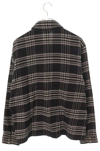 Chrome Hearts WORK DOG Crossball Plaid Long Sleeve Shirt Size M
