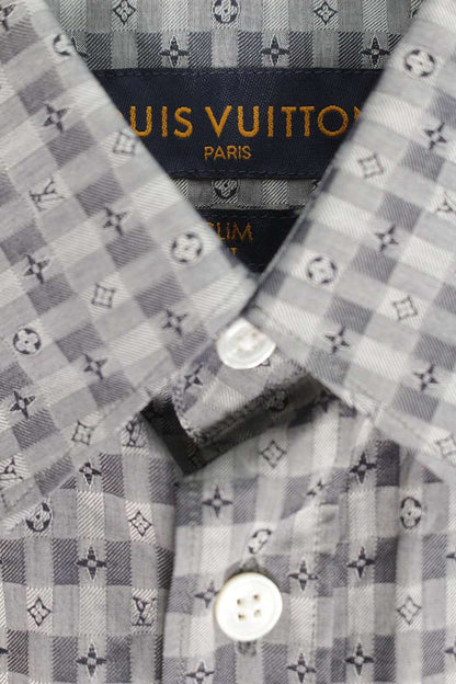 Louis Vuitton 18SS Long Sleeve Shirt Gray Size XS