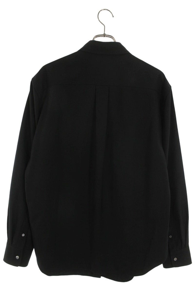 THEROW Wool Long Sleeve Shirt Black Size M