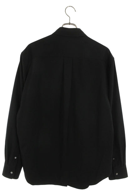 THEROW Wool Long Sleeve Shirt Black Size M
