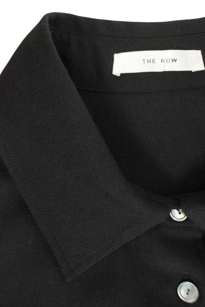 THEROW Wool Long Sleeve Shirt Black Size M