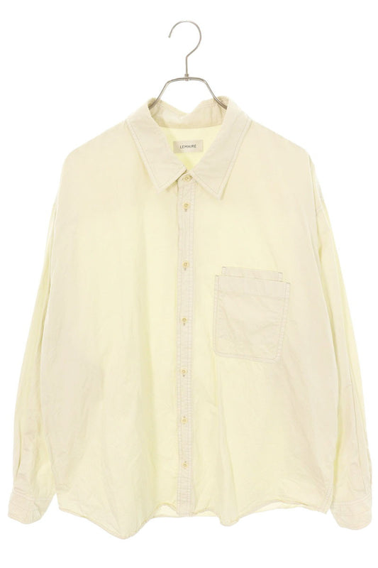 Lemaire Long Sleeve Shirt White Size XL
