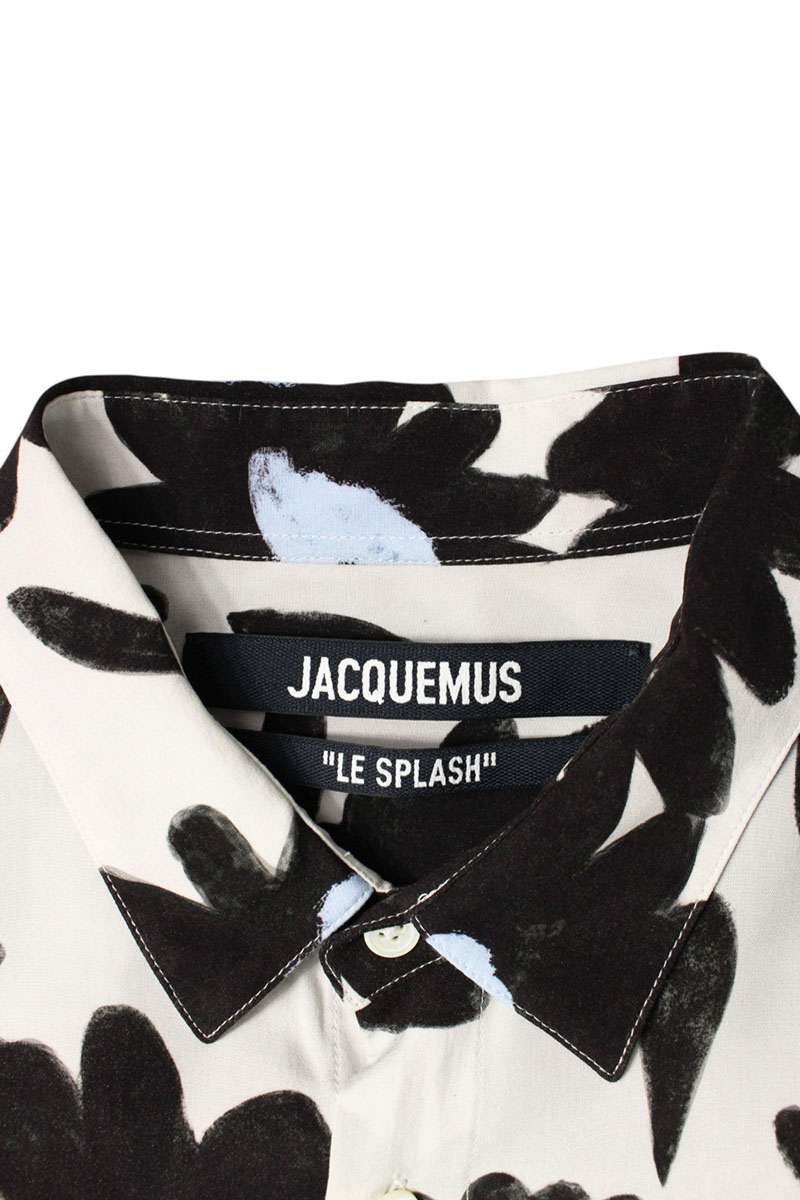 JACQUEMUS All-Over Print Rayon Long Sleeve Shirt Multi Size XL