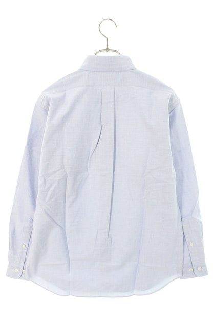 GOD SELECTION XXX Cotton Button-Down Long Sleeve Shirt Blue Size S
