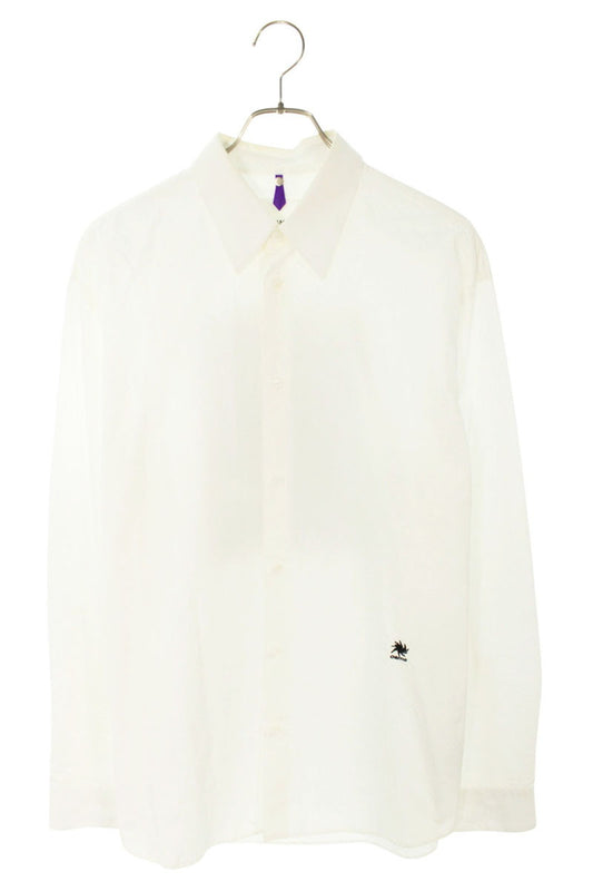 OAMC Back Photo Print Cotton Long Sleeve Shirt White Size M