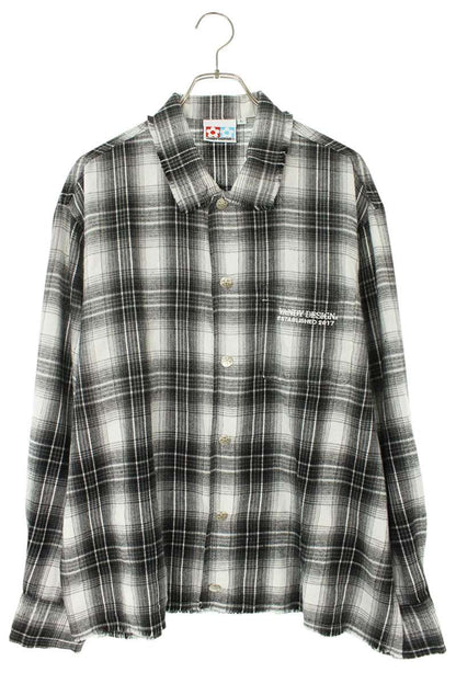 VANDY THE PINK Check Pattern Long Sleeve Shirt Multi Size L