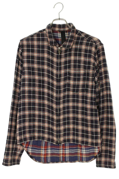 Chrome Hearts Y NOT HEYWOOD Dagger Zip Flannel Shirt Size S