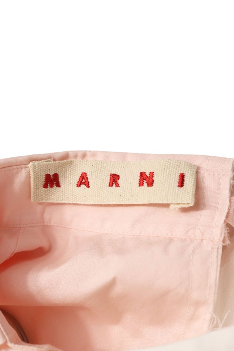 Marni 23AW Paneled Cotton Long Sleeve Shirt Size XXS